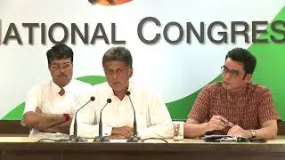 AICC Press Briefing By Manish Kumar and Ajoy Kumar at Congress HQ, August 21, 2017