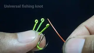 How to make a garong fishing knot for tilapia fishing, fishing tric