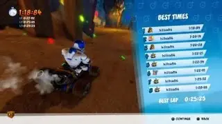 CTR Dragon Mines Dev TT with drift engine
