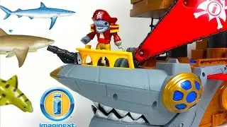 FISHER PRICE IMAGINEXT SHARK BITE PIRATE SHIP  SAFARI LTD SHARK TOOB & SEA CREATURES - PART 1 OF 2