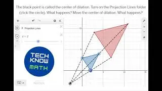 Dilations in Desmos Classroom! #inquiry  #geometry #iteachmath