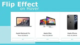 Bootstrap Product Grid With Flip Effect