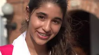 Pretty Teen Girl Smiling With Braces