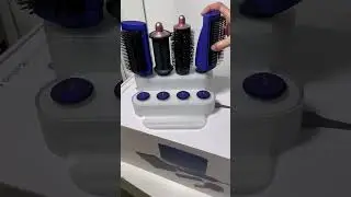 UNBOXING DYSON AIRWRAP STYLER DISPLAY STAND WHITE PURPLE ASMR #shorts #asmr #unboxing
