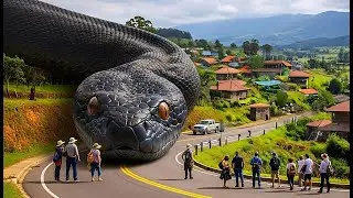 Giant Anaconda Sanke Attack Man In City | Giant Anaconda Snake Attack Boys In Forest | Anaconda