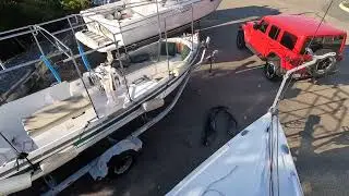 Seascape 24 Singlehanded A Frame Mast Lowering