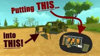 Engine powered muscle car  |  Scrap Mechanic (Full Vanilla!)