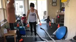 Inside obstacle course