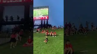 The PA Announcer just told, Don&rsquo;t throw the footballs on the field