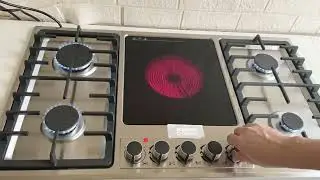 Cookerfun | Source Electric Hot Plate With Gas Hob Stainless Steel Gas Cooktop Burner Gas Stove on