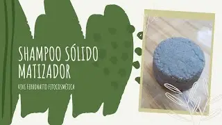 Shampoo Sólido Matizador com Extrato de Violeta - Vegano - Vivi Ferronatto Fitocosmética