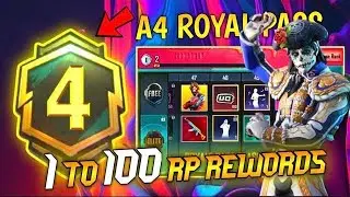A4 Royal Pass 1 To 100 RP Leaks | DBS Upgrade | RP Vehicle | 90Rp Gun