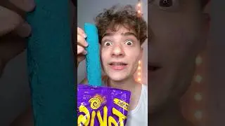 Extreme giant blue takis eating food ASMR #challenge #shortsvideo