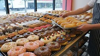 Selling 10,000 a Day! The MOST Famous American Donuts in Korea (Full Process)