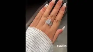 Luxurious Elongated Radiant Cut Wedding Ring Set #weddingring #maxinejewelry #radiantcut