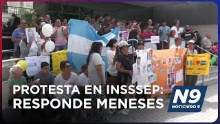 PROTESTA EN INSSSEP: RESPONDE MENESES