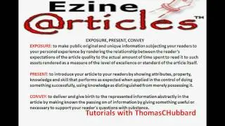 Ezine Articles   Article Marketing As An Introduction