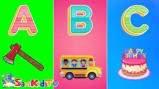ABC Alphabet Song | A For Axe Phonics Song with pictures | ABCD Alphabet Rhymes for Kids