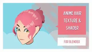 Basic Anime Hair Material Tutorial 1 - Blender 2.9 Eevee
