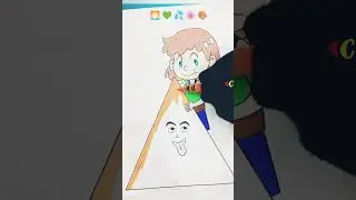 #cartooncoloring #triangle #fun #art #relatable #trendingvideo #drawingideas 