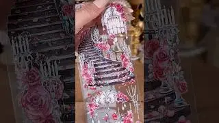 asmr | 1min journaling - Dark Romantic🌹 #asmr #journal #journaling #scrapbooking #手帳 #journalwithme