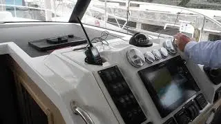 Swift Trawler docks at Twin Dolphin Marina