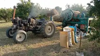 480fiat tractor ki Thrasher machine/Gandam nikalne ki best performance
