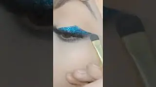 Smokey Angel winged Glittery eyeliner🥰