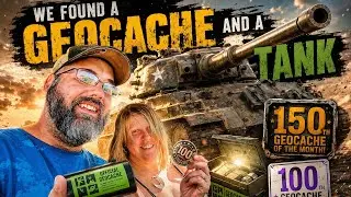My 150th geocache for the month and Jordan's 100th find