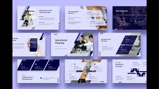 Free Operational Plan PPT PowerPoint Template and Google Slides Theme for Presentation