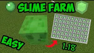 Simple 1.18 Slime Farm tutorial in Minecraft bedrock ( MCPE / PS4 / Minecraft bedrock / Xbox / PC )