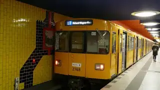 U-Bahn Berlin F-Drehstromer als U7 Aussetzer in Richard-Wagner-Platz(U7)[1080p50 ᴴᴰ]