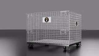 Industrial Wiremesh Cage Containers | Collapsible, Stackable & Returnable | Ispat Shilpi
