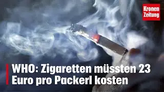 WHO: Zigaretten m&uuml;ssten 23 Euro pro Packerl kosten | krone.tv NEWS