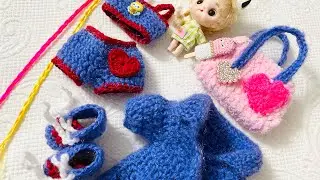 Este look 3 de crochet para muñeca Nancy de los 70 , nunca lo habías visto!!,  Así su outfit actual!
