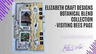 Elizabeth Craft Designs - Botanical Blend Collection : Page with Large Tab 2 & Photo Frame Inlay