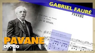 🎼G. FAUR&Eacute; - Pavane  (FLUTE & Piano version) [Op. 50] - (Sheet Music Scrolling)