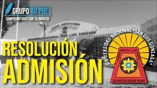 RESOLUCIÓN ADMISIÓN - UNSLG 2022 I - ÁREAS B,C