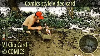 Personal EVCard (Example CCC8) - VJ Clip Card COMICS