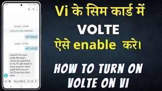 How to activate Vi Volte service problem any smartphone | vi sim card me volte kaise on karen