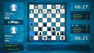 Chess Game Analysis: Yarynaa - Bentani : 0-1 (By ChessFriends.com)