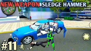BUYING A NEW WEAPON SLEDGE HAMMER | ROPE FROG NINJA HERO GAMEPLAY #11