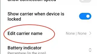 Redmi | Edit Carrier Name | Meaning And How To Us This