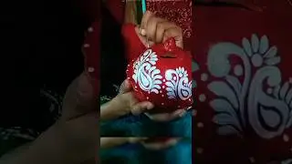 Pot Painting 🤩#youtubeshorts#painting#diy#yt#ytshorts#kolka#love#earthenpot#shorts#art#moneybank