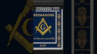 poster about freemasons created with AI re-edited to make it usable.