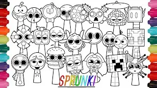 INCREDIBOX SPRUNKI Coloring Pages-SPRUNKI OC/Ncs music 