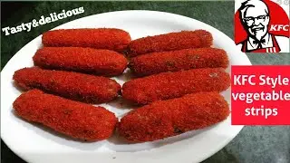 KFC Veg Strips Recipe |Crunchy Vegetable strips| Veg Finger Recipe| vegetable Nuggets|Ramdan special
