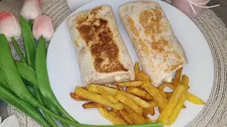 Tortilla chicken wraps||Easy and quick recipe for tortola wraps #viral #trend #tortilla