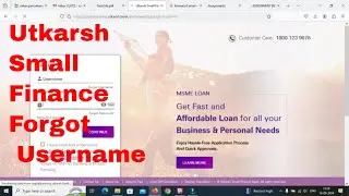 Utkarsh Small Finance Bank Forgot username | Utkarsh Small Finance Bank netbanking username