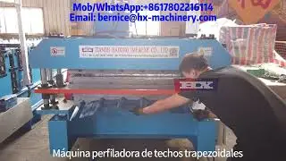 M&aacute;quina formadora de rollos de doble capa para techos trapezoidales